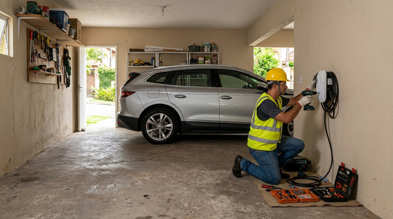 Instalação em garagem ou condomínio em Niterói‑RJ